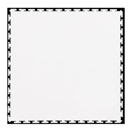Lock-Tile Lock-Tile PVC Floor Tiles, SM003, 19.5x19.5", Textured, White SM003